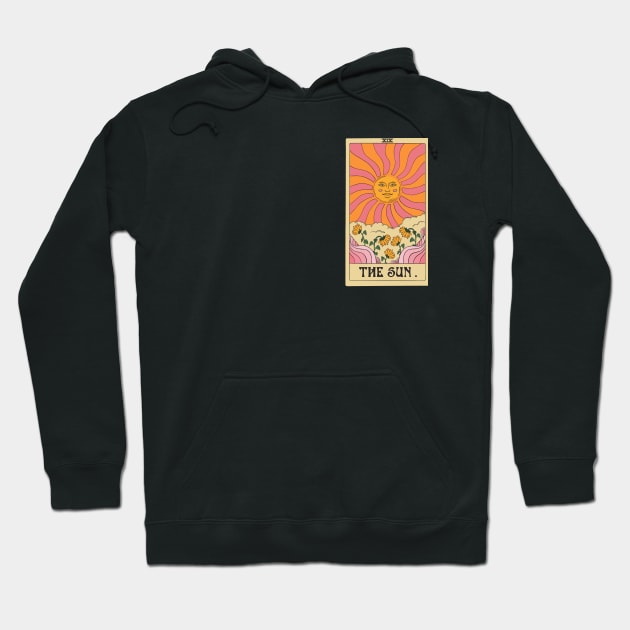 The Sun Tarot Card Hoodie by mossandmoon